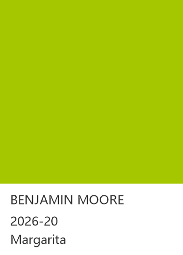 BENJAMIN MOORE 2026-20 Margarita 色卡