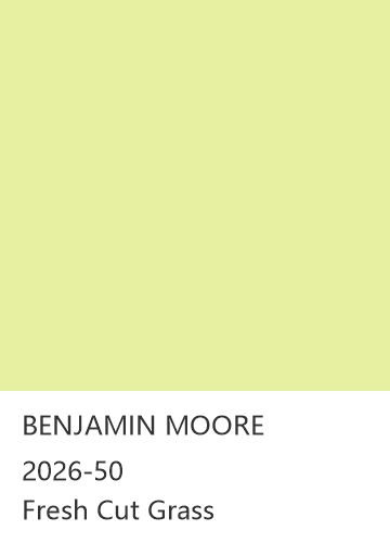 BENJAMIN MOORE 2026-50 Fresh Cut Grass 色卡