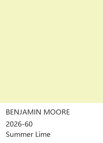 BENJAMIN MOORE 2026-60 Summer Lime 色卡