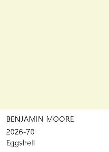 BENJAMIN MOORE 2026-70 Eggshell 色卡