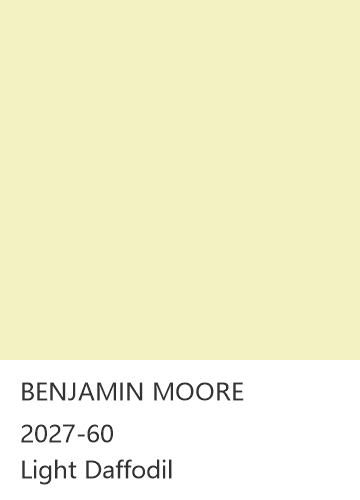 BENJAMIN MOORE 2027-60 Light Daffodil 色卡