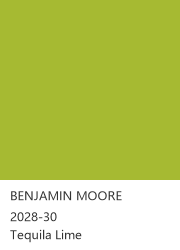 BENJAMIN MOORE 2028-30 Tequila Lime 色卡