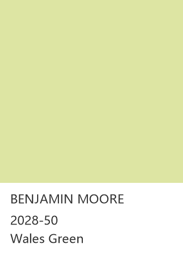 BENJAMIN MOORE 2028-50 Wales Green 色卡