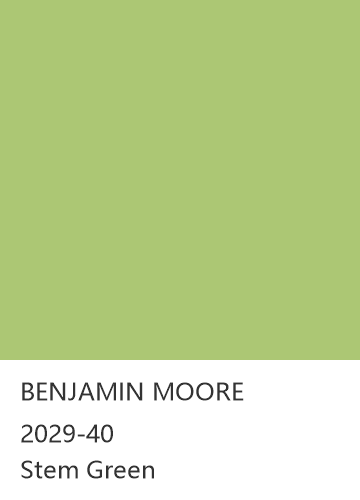 BENJAMIN MOORE 2029-40 Stem Green 色卡
