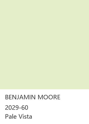 BENJAMIN MOORE 2029-60 Pale Vista 色卡