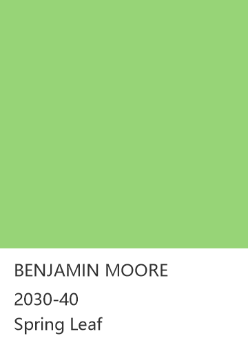 BENJAMIN MOORE 2030-40 Spring Leaf 色卡