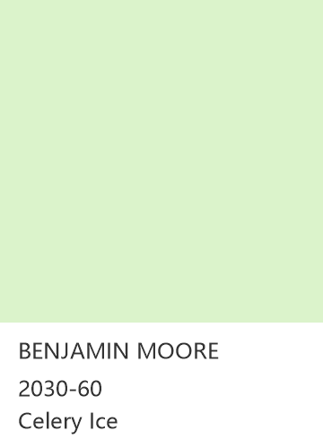 BENJAMIN MOORE 2030-60 Celery Ice 色卡