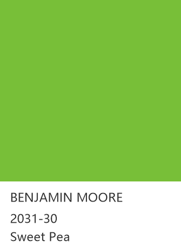 BENJAMIN MOORE 2031-30 Sweet Pea 色卡