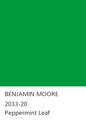 BENJAMIN MOORE 2033-20 Peppermint Leaf 色卡