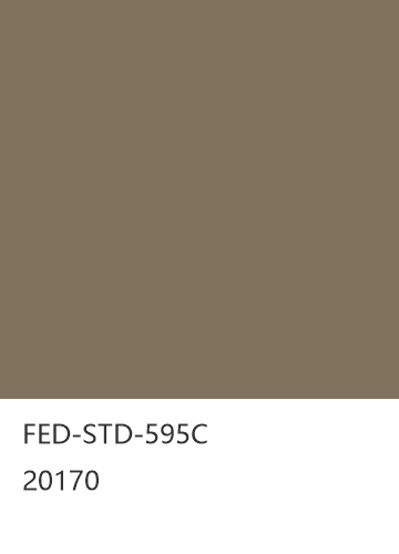FED-STD-595C 20170  色卡