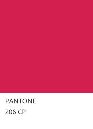 PANTONE 206 CP  色卡