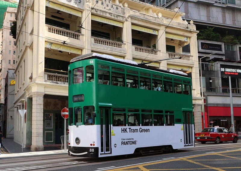 pantone彩通色彩研究所为hk有轨电车创造一种新的标志性色调香港电车