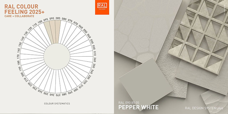 RAL 090 85 05 胡椒白色彩应用