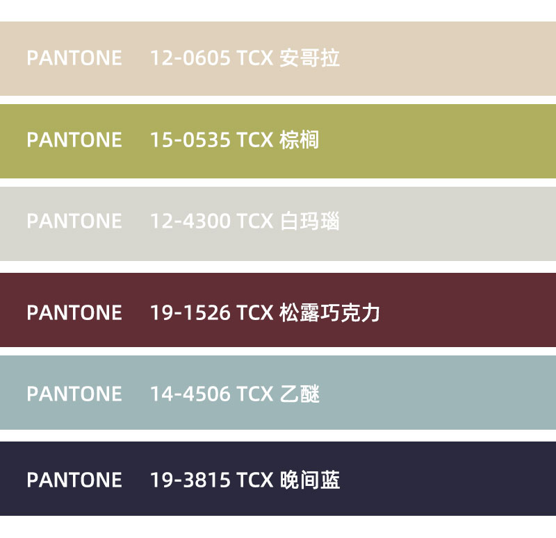 潘通春夏色彩趋势报告